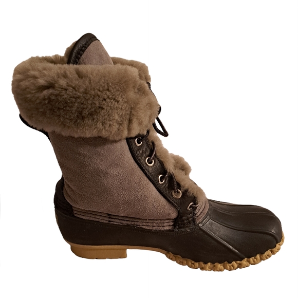 LL Bean Women Shearling Lined Snowboots - Picture 4 of 12